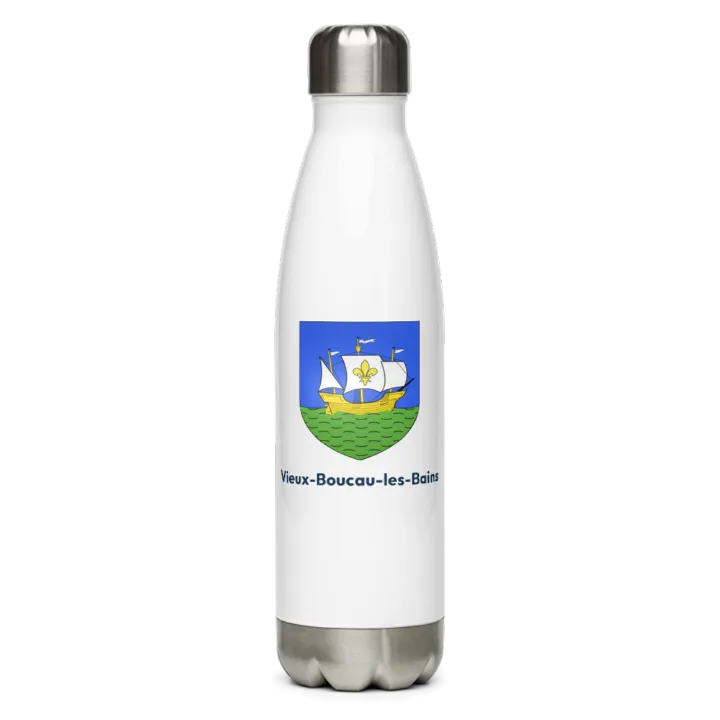 Gourde inox blason de Vieux-Boucau-les-Bains