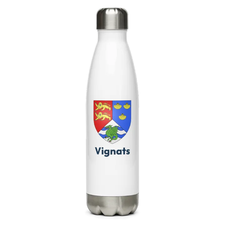 Gourde inox — blason de Vignats