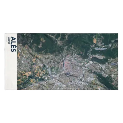 Serviette cartographique — Alès