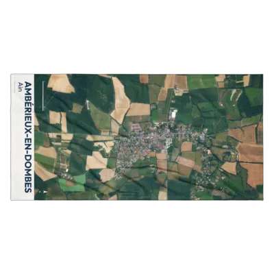 Serviette cartographique — Ambérieux-en-Dombes