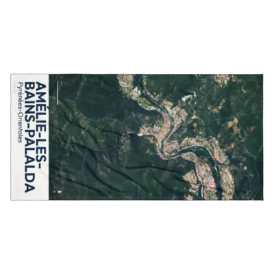 Serviette cartographique — Amélie-les-Bains-Palalda