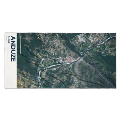 Serviette cartographique — Anduze