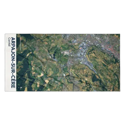 Serviette cartographique — Arpajon-sur-Cère