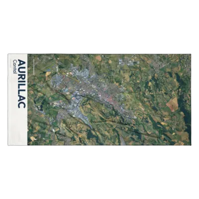 Serviette cartographique — Aurillac