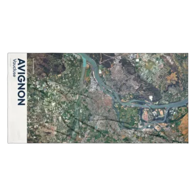Serviette cartographique — Avignon