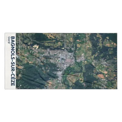 Serviette cartographique — Bagnols-sur-Cèze