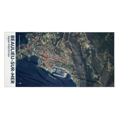 Serviette cartographique — Beaulieu-sur-Mer