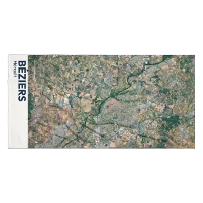 Serviette cartographique — Béziers