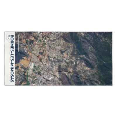 Serviette cartographique — Bormes-les-Mimosas