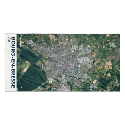 Serviette cartographique — Bourg-en-Bresse