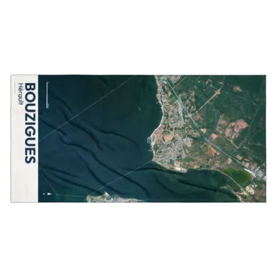 Serviette cartographique — Bouzigues