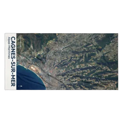 Serviette cartographique — Cagnes-sur-Mer