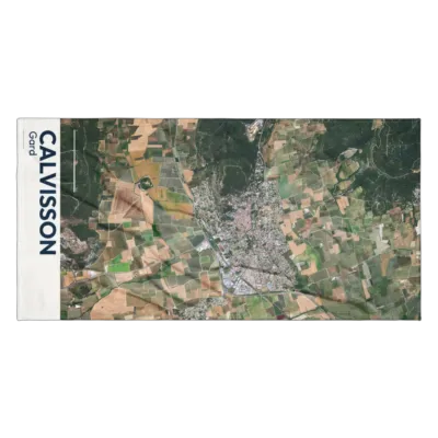 Serviette cartographique — Calvisson
