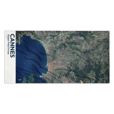 Serviette cartographique — Cannes
