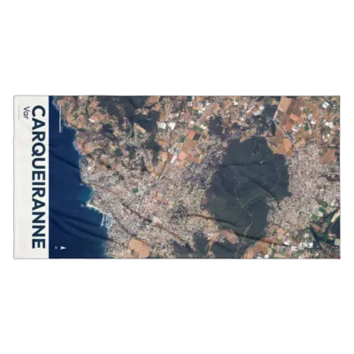 Serviette cartographique — Carqueiranne