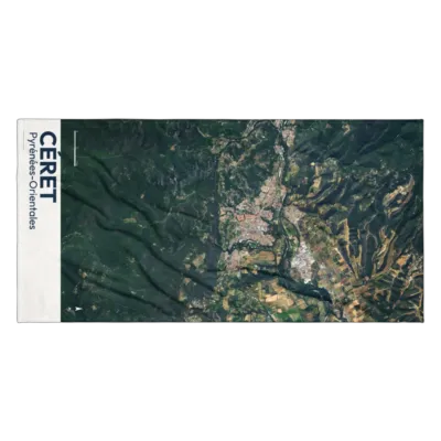 Serviette cartographique — Céret