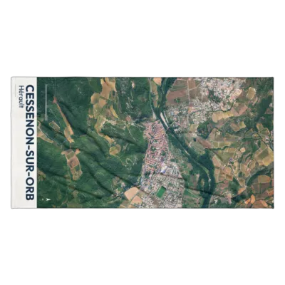 Serviette cartographique — Cessenon-sur-Orb