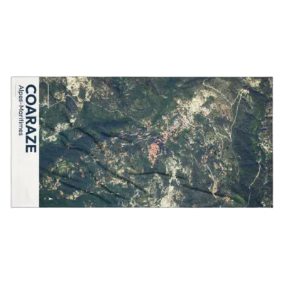 Serviette cartographique — Coaraze