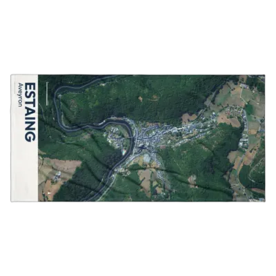 Serviette cartographique — Estaing
