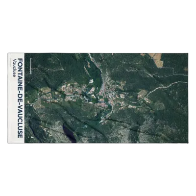 Serviette cartographique — Fontaine-de-Vaucluse