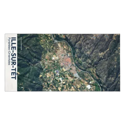 Serviette cartographique — Ille-sur-Têt