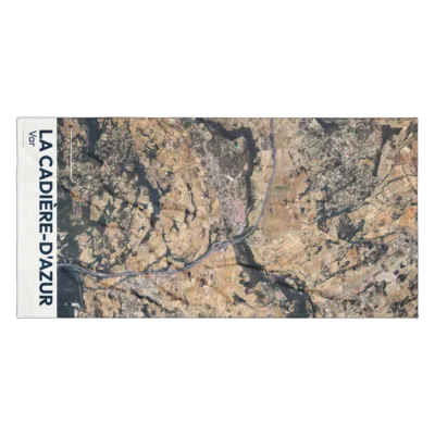 Serviette cartographique — La Cadière-d'Azur