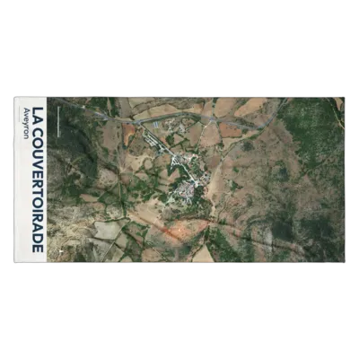 Serviette cartographique — La Couvertoirade