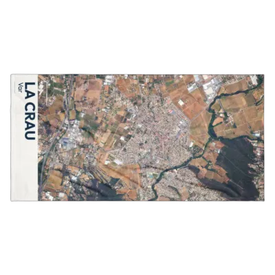 Serviette cartographique — La Crau