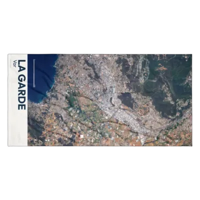 Serviette cartographique — La Garde