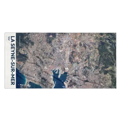 Serviette cartographique — La Seyne-sur-Mer