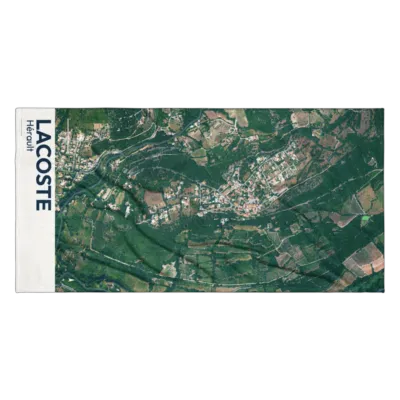 Serviette cartographique — Lacoste