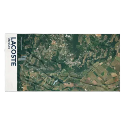 Serviette cartographique — Lacoste
