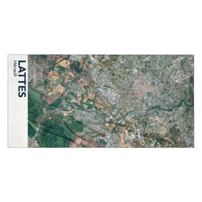 Serviette cartographique — Lattes