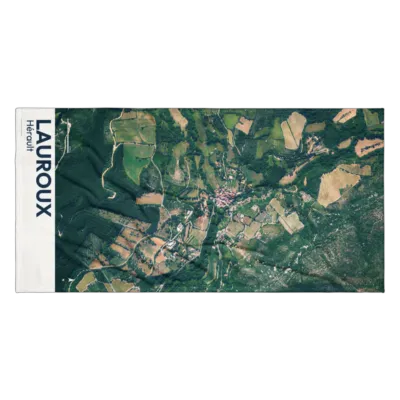 Serviette cartographique — Lauroux
