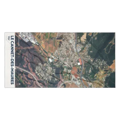 Serviette cartographique — Le Cannet-des-Maures