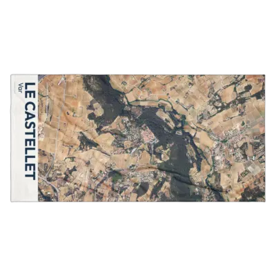 Serviette cartographique — Le Castellet