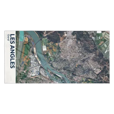 Serviette cartographique — Les Angles