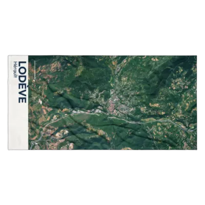 Serviette cartographique — Lodève