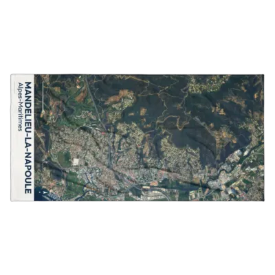 Serviette cartographique — Mandelieu-la-Napoule