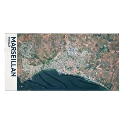 Serviette cartographique — Marseillan