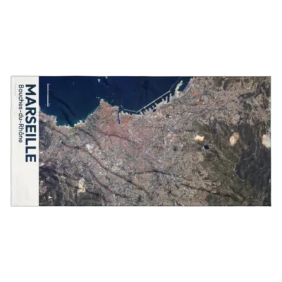 Serviette cartographique — Marseille