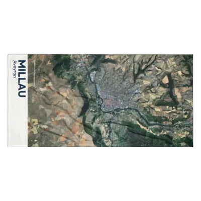Serviette cartographique — Millau
