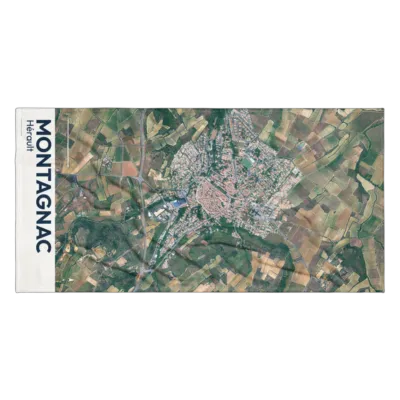 Serviette cartographique — Montagnac