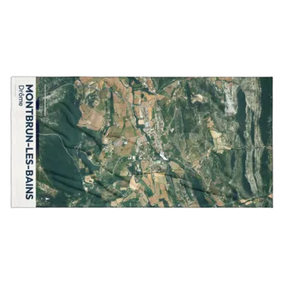 Serviette cartographique — Montbrun-les-Bains