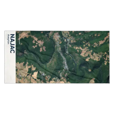 Serviette cartographique — Najac