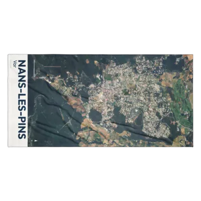 Serviette cartographique — Nans-les-Pins
