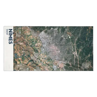 Serviette cartographique — Nîmes