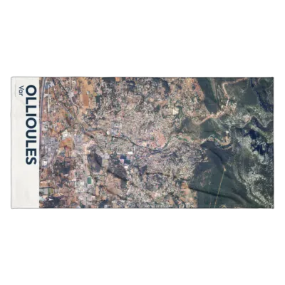 Serviette cartographique — Ollioules