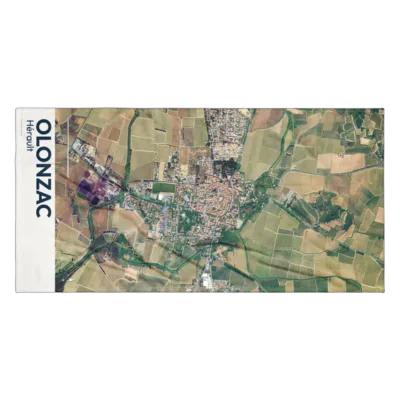 Serviette cartographique — Olonzac