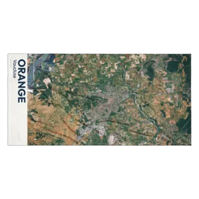 Serviette cartographique — Orange